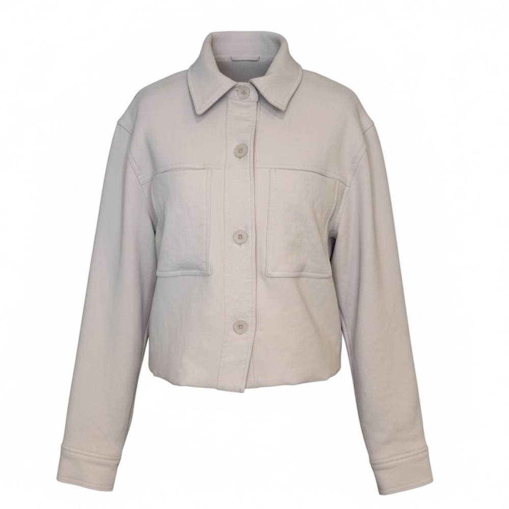 Tahari Light Beige Button Front Jacket – Size M